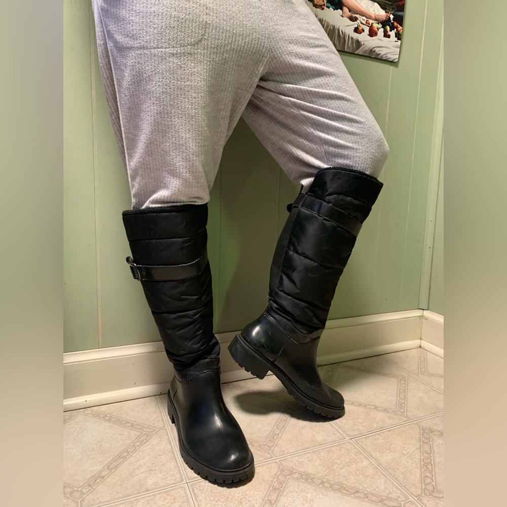 Storm Boots by Cougar, WARM Knee High Black Winter Weatherproof Durable Boots